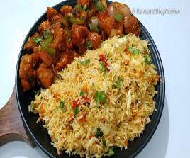 Fried rice + Chilli chicken (boneless) 