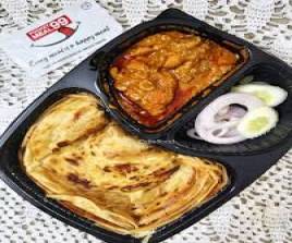 Lachcha Paratha  with chicken kasha 
